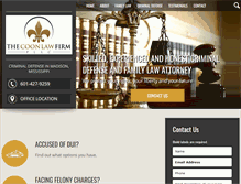 Tablet Screenshot of coonlawfirm.com